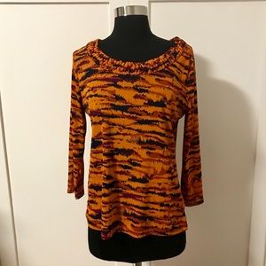 Ruby Rd 3/4 Sleeve Stretch Blouse